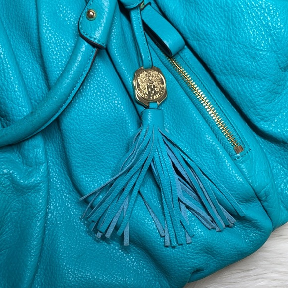 ♥️Preloved♥️ Vince Camuto Turquoise Cris-SA Group Satchel - Picture 4 of 16